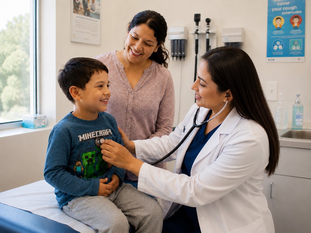 Pediatric wellness visit at CaliMed